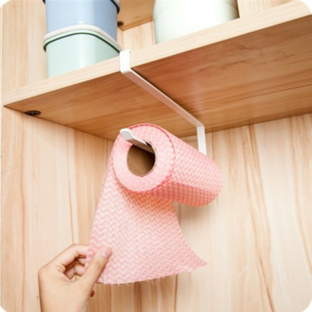 Multifunction Iron Towel Rack Storage Holder Hanging Roll Paper  Kitchen Tools