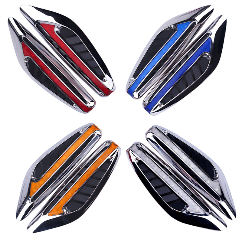 2X Blade Steering Light Fender Side Marker Light Car LED Turn Signal Lamps Re DD
