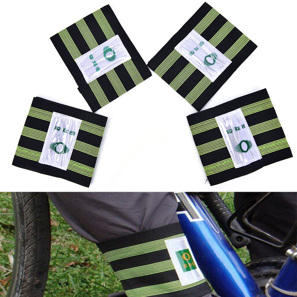 Hot 1 Pair Cycling Bike Bicycle Bind Elastic Trousers Pants Band Leg Str.l8