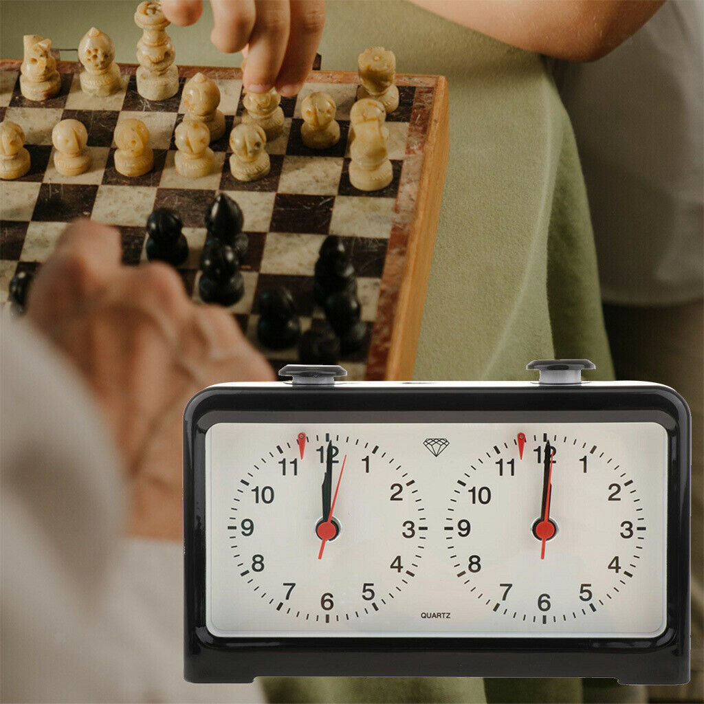 International Chess Clock Accurate Wind-up Count Up Down Timer No Battery