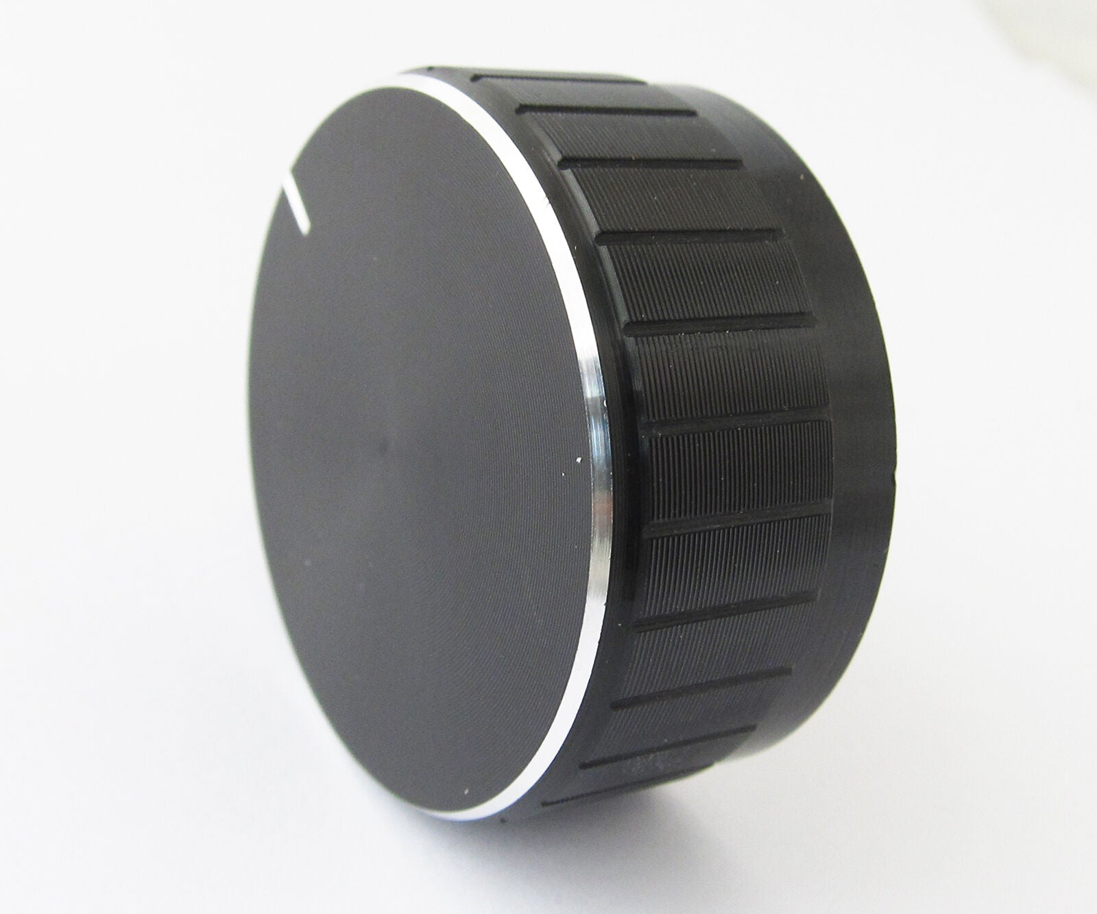 50pcs 40x17mm Black Circular Knob Aluminium Cover for Audio Volume Tone Control