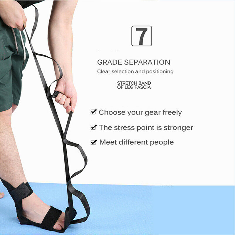 Yoga Flexibility Stretching Leg Stretcher Strap for Ballet Cheer Dance Trai Qx