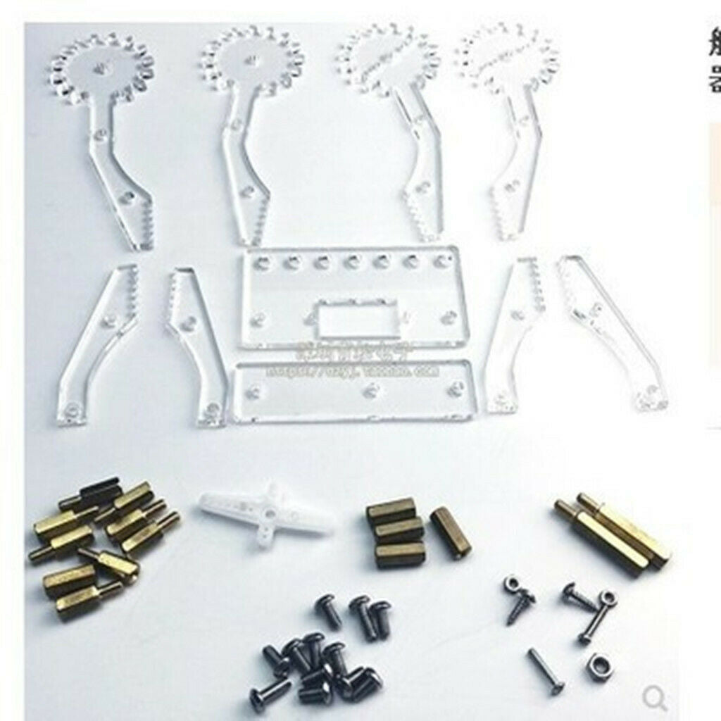 1 Pair Servo Mechanical Claw 9g Servo Grab Manipulator Splicing Symmetric