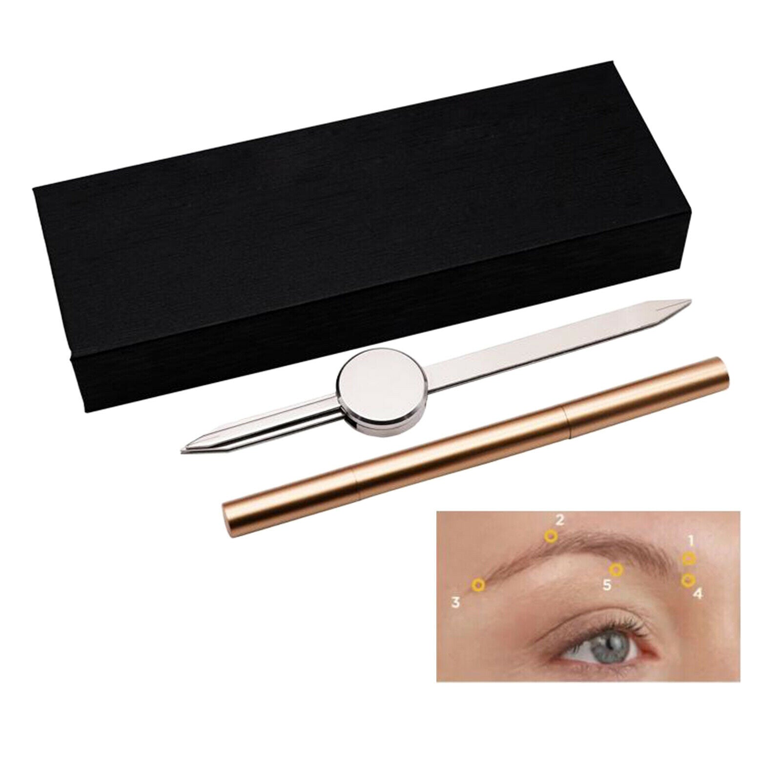 Brows  Microblading Kit Template for Symmetrical Eyebrows Accessories, Black