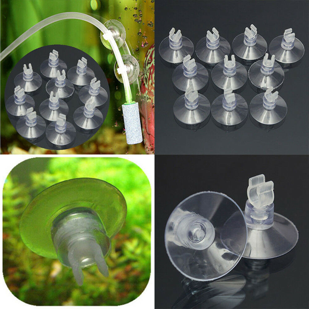 10Pcs Aquarium Fish Tank Suction Cup Sucker For Air Line Tube Hose Pump