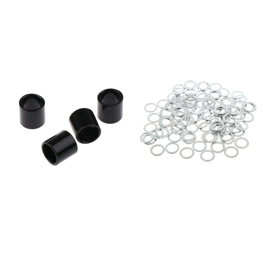 104PCS Pro Skateboard Bearings Spacers Speed Rings Axle Washers Accessories