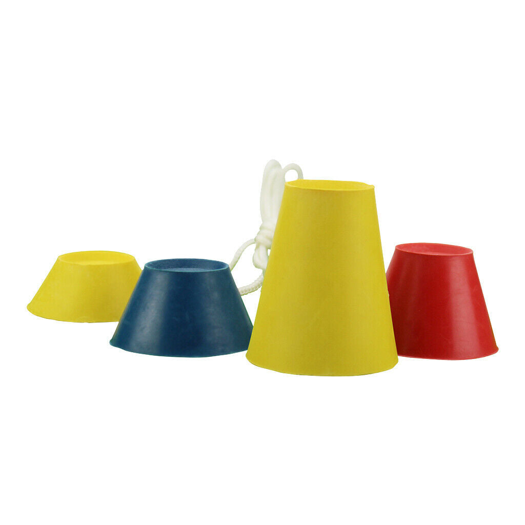 4Pcs Rubber Pyramid Winter Golf Tees Set String Different Heights Tee Aids