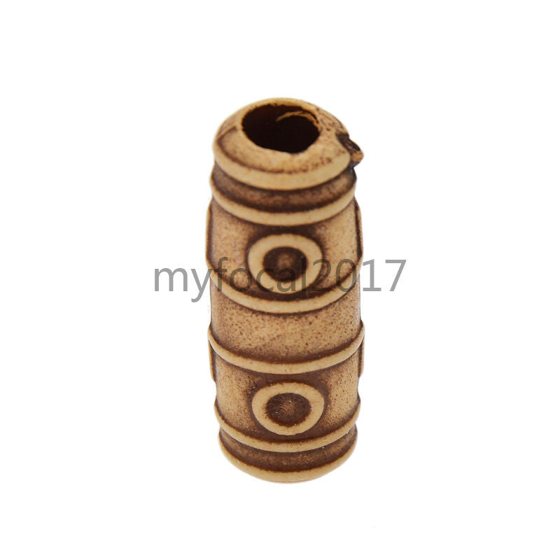 10 Pcs Wooden Color Dreadlock Hair Beads Hair Extension Fashion Jewelry Craft