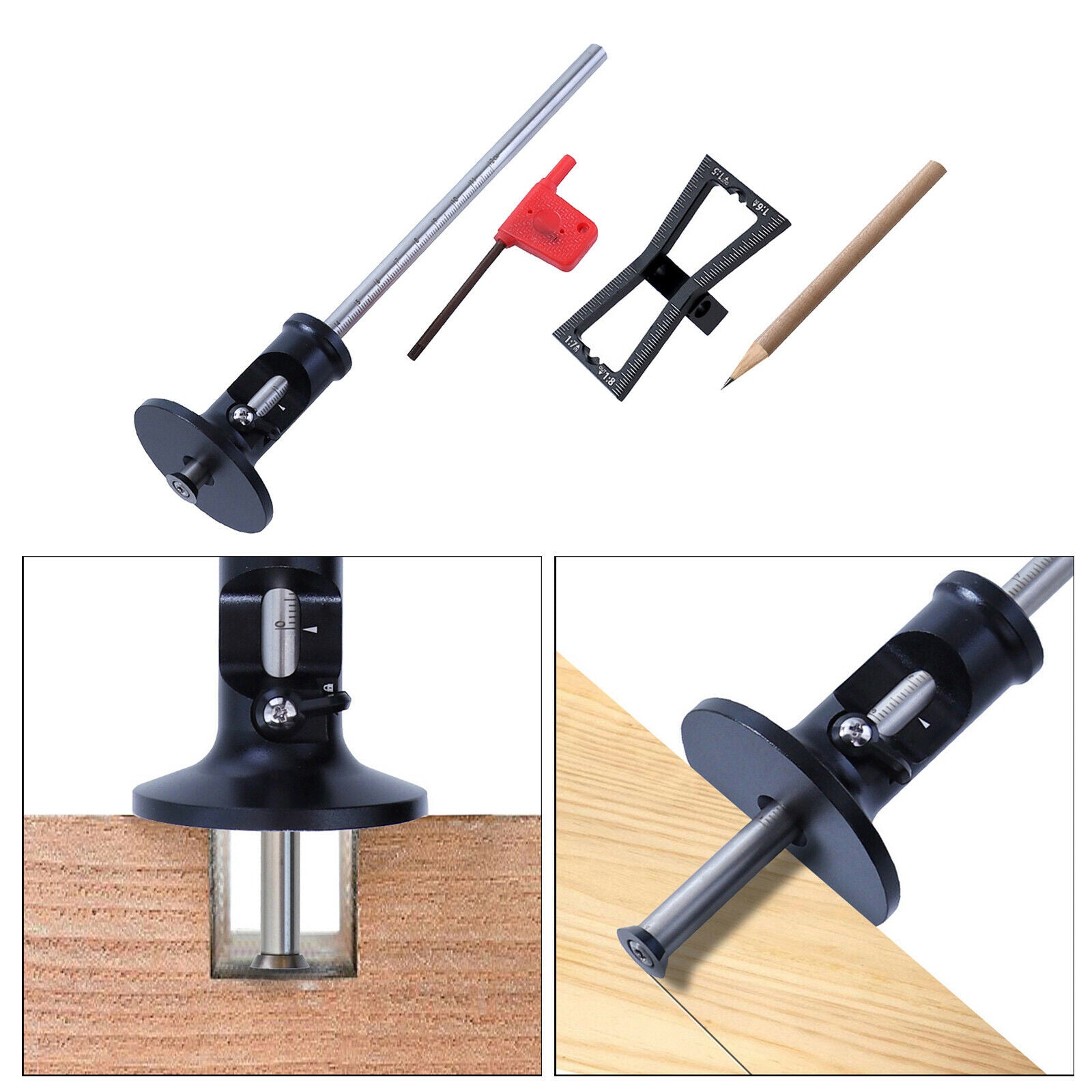 Multifunctional Wheel Marking Gauge Cutter Metric Ruler & Dovetail Jig