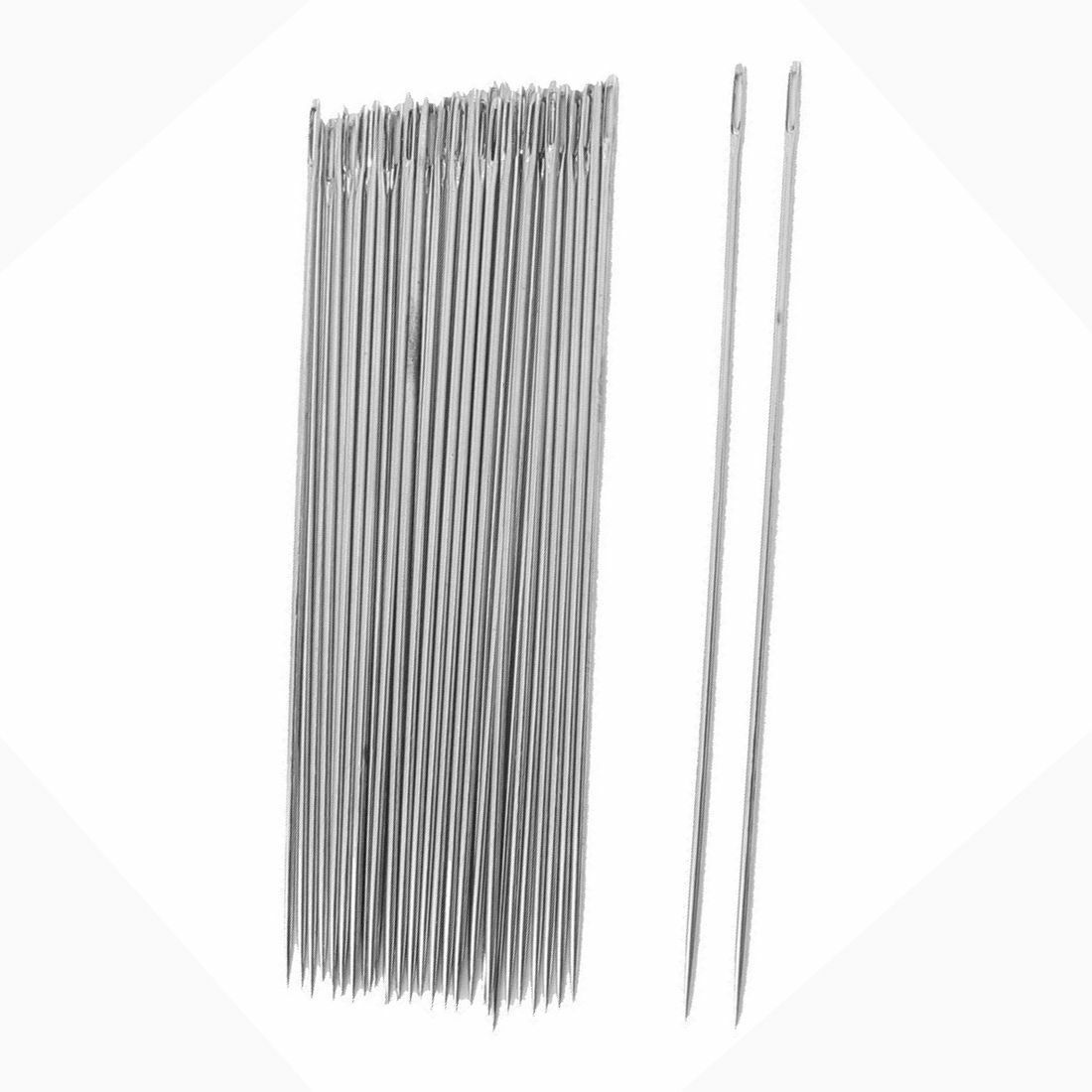 50x 6" Long Simple Needles Large Eye Needle for Sewing Act Crafts, Upholster