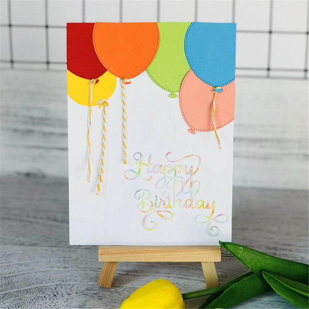 Happy Birthday Alphabet Metal Cutting Dies For DIY Scrapbooking AlbumPaper.l8