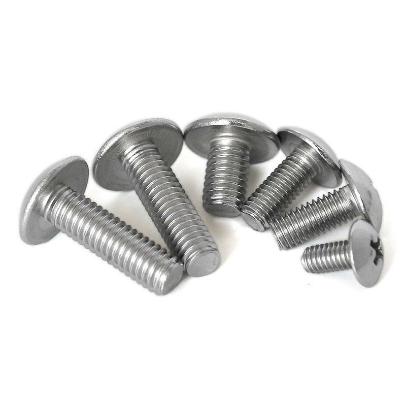 80Pcs M4*6-30mm Phillips Truss Head Machine Screws Kit- SUS201 Stainless Steel