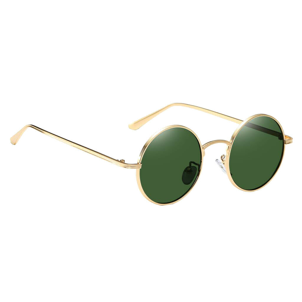 2x Men Women Chic Round Lens Sunglasses Punk Goth Shades Rave Club Costume