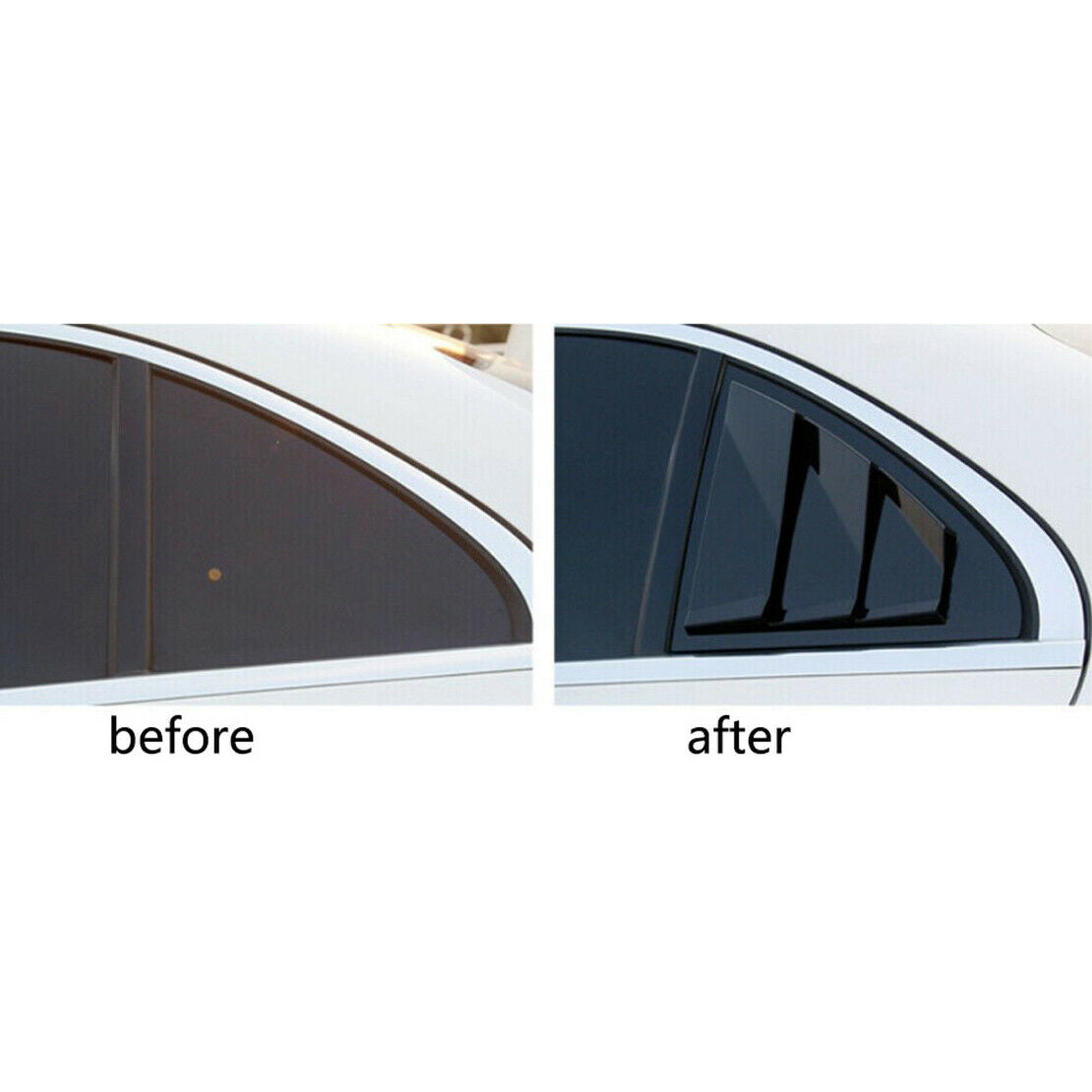 ABS Rear Window Louver Shutter Cover Fit for Mercedes-Benz W176 A Class 2013-18