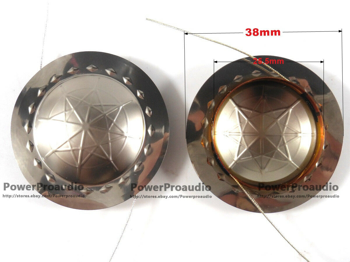 10 pcs 8 ohm Titanium dome Diaphragm Tweeters voice coil 25.5 mm ( 25.4mm )1inch