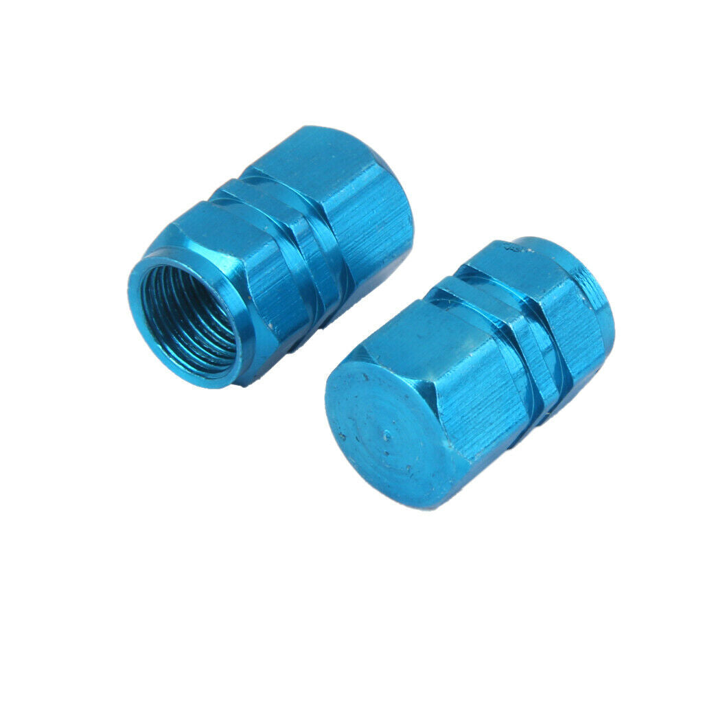 of  4 Tire Wheel Rims Stem Air Valve Covers Caps Motorbibke 16mm 0.47" Blue