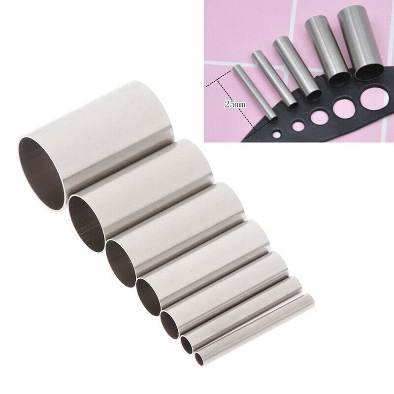 7PCS Round Clay Cutter Indentation Circle Cutters Mold Ceramics Dotting T.l8