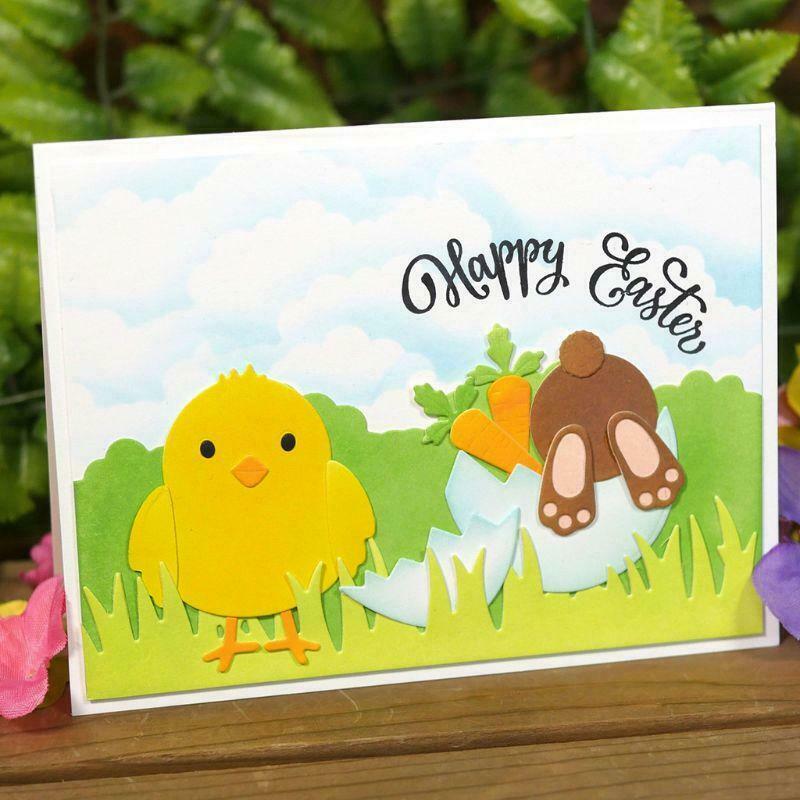 Cute Easter Broken Chick DIY Metal Cutting Dies Stencil Scrapbooking Album Craft