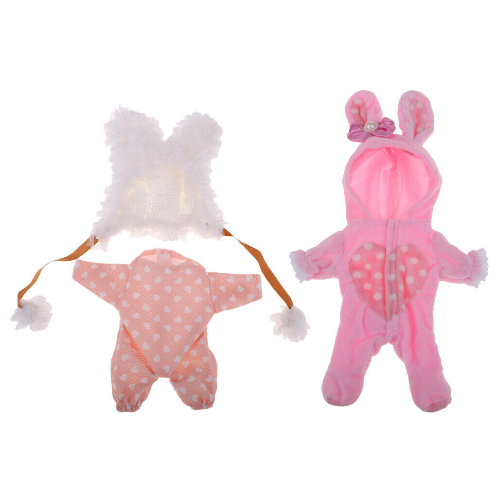 Lovely Winter Costume Set Printed Pattern Rompers Jumpsuit & Plush Hat For