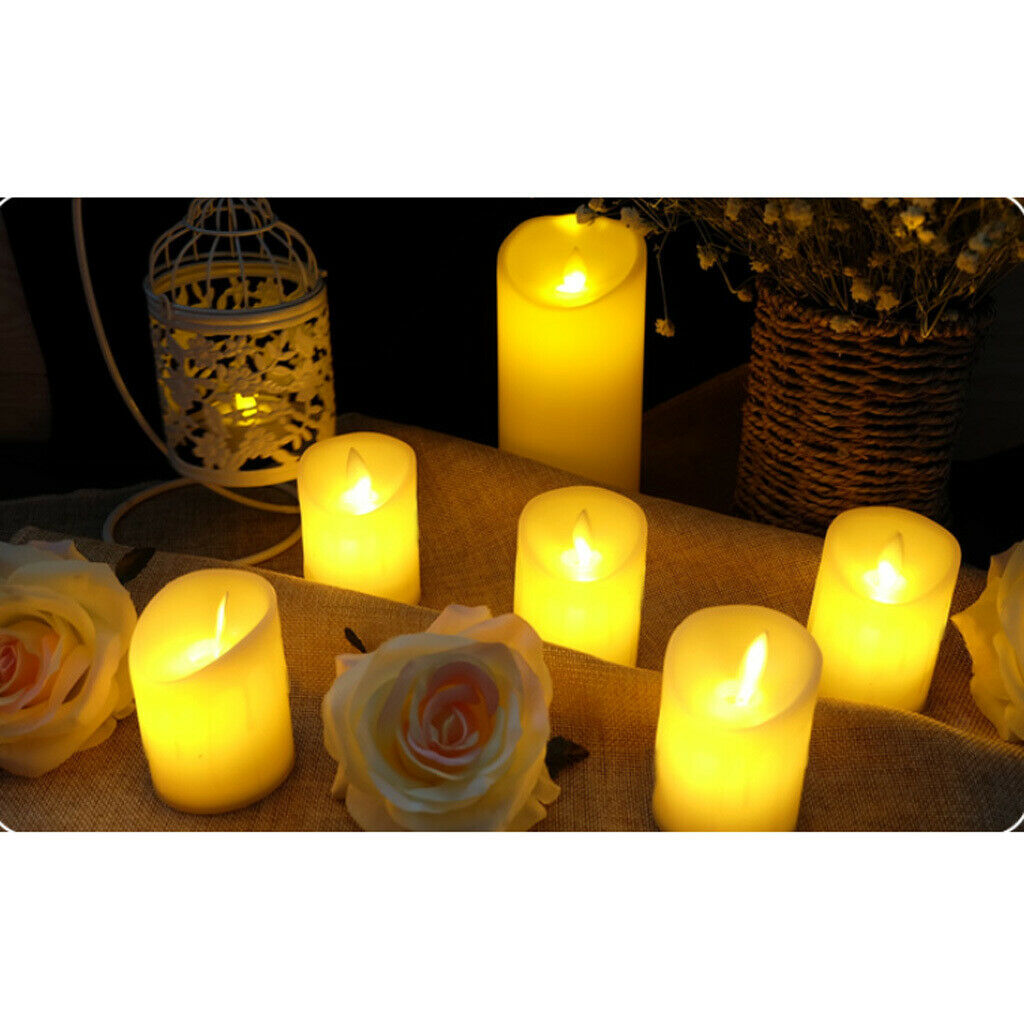 Electronic LED Flameless Swing Flickering Simulation Candle Light 7.5x15cm