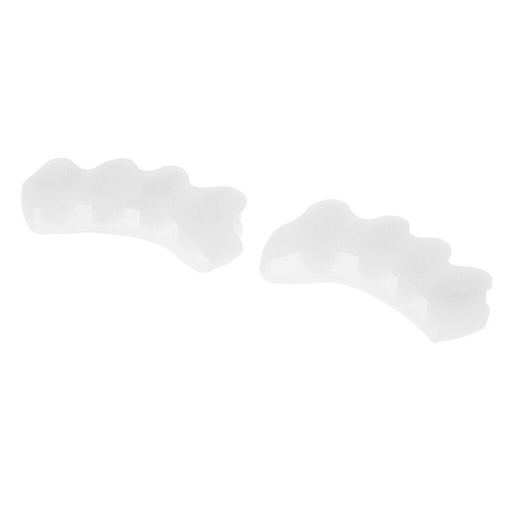 1 Pair Silicone Toe Separators Pads Bunion Gel Spacers Nail Polish Tools