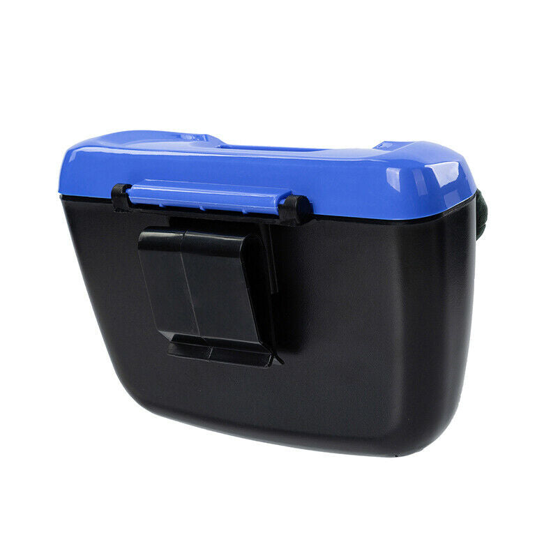 Office Car Trash Bag Litter Bin Can Garbage Waste Storage Organizer Box Blue