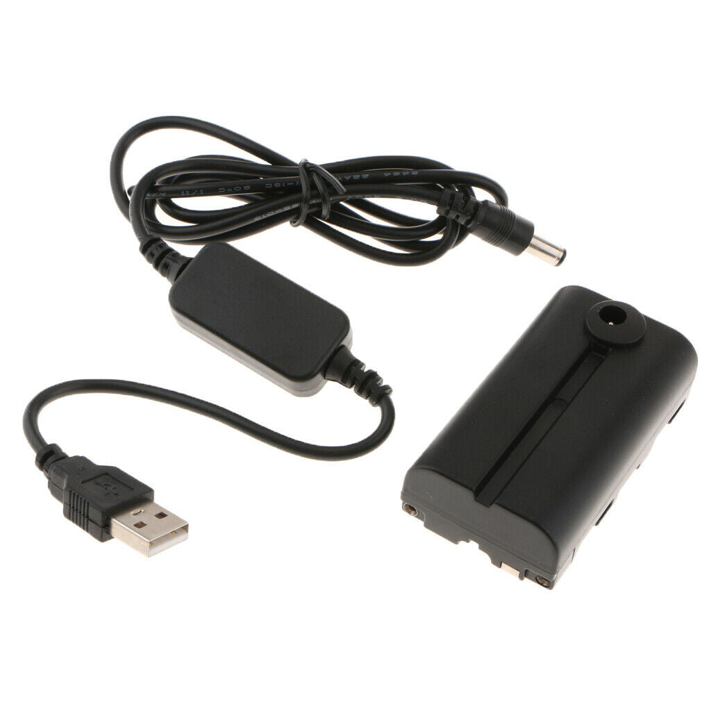 NP-F550/NP-F990 Dummy Battery+USB Cable for Yongnuo   LED Video Light