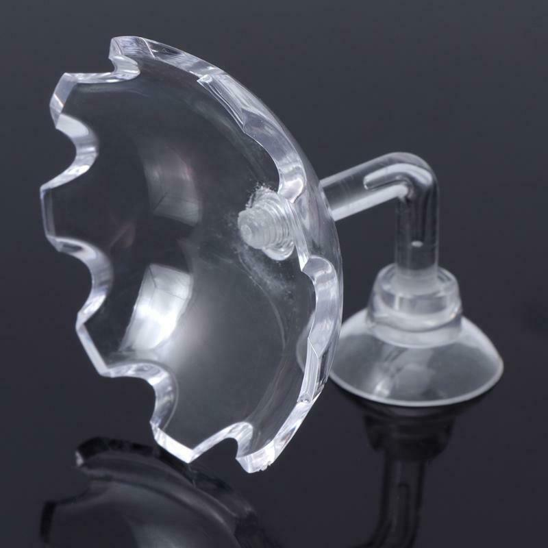 Fish Tank Feeder Aquarium Shrimp Acrylic Feeding Bowl Floating Clear With Sucker