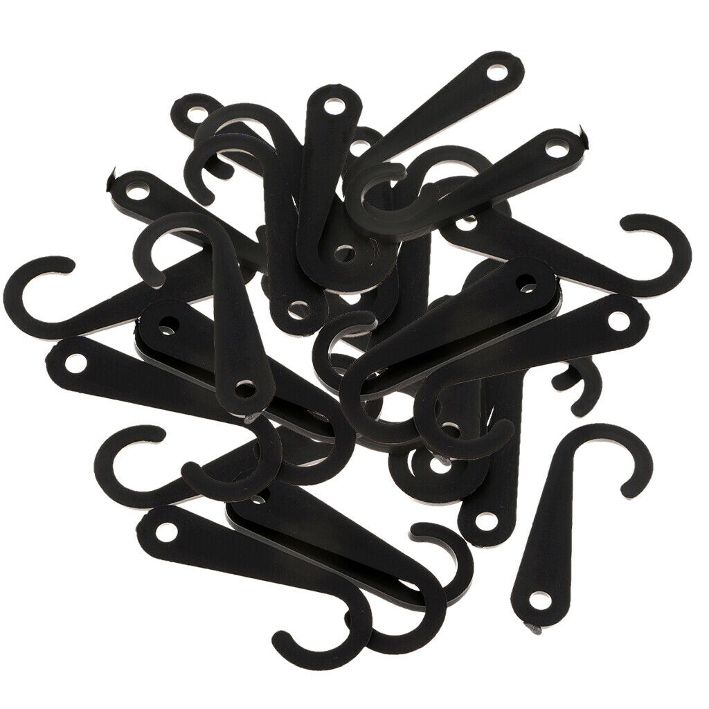 50pcs Plastic Hooks Fasteners, J Shape, for Socks Towels Gloves Scarf or other