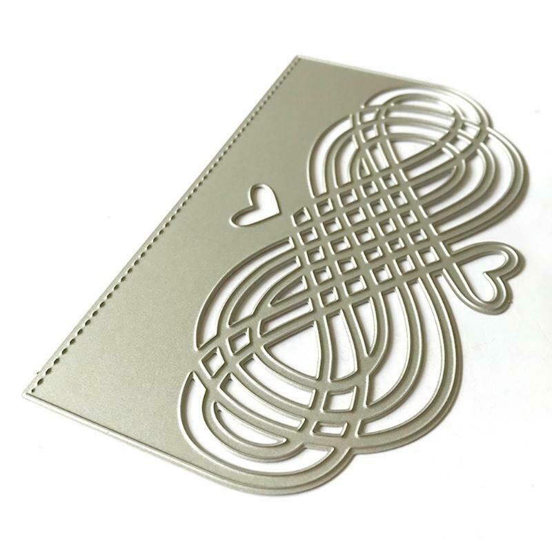 Heart Lattice Metal Cutting Dies Stencil Scrapbooking DIY Album Stamp Paper Card