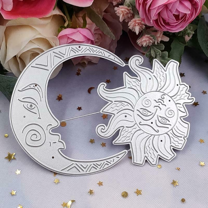 Moon Sun Metal Cutting Dies Stencil DIY Scrapbooking Album Paper Card Template