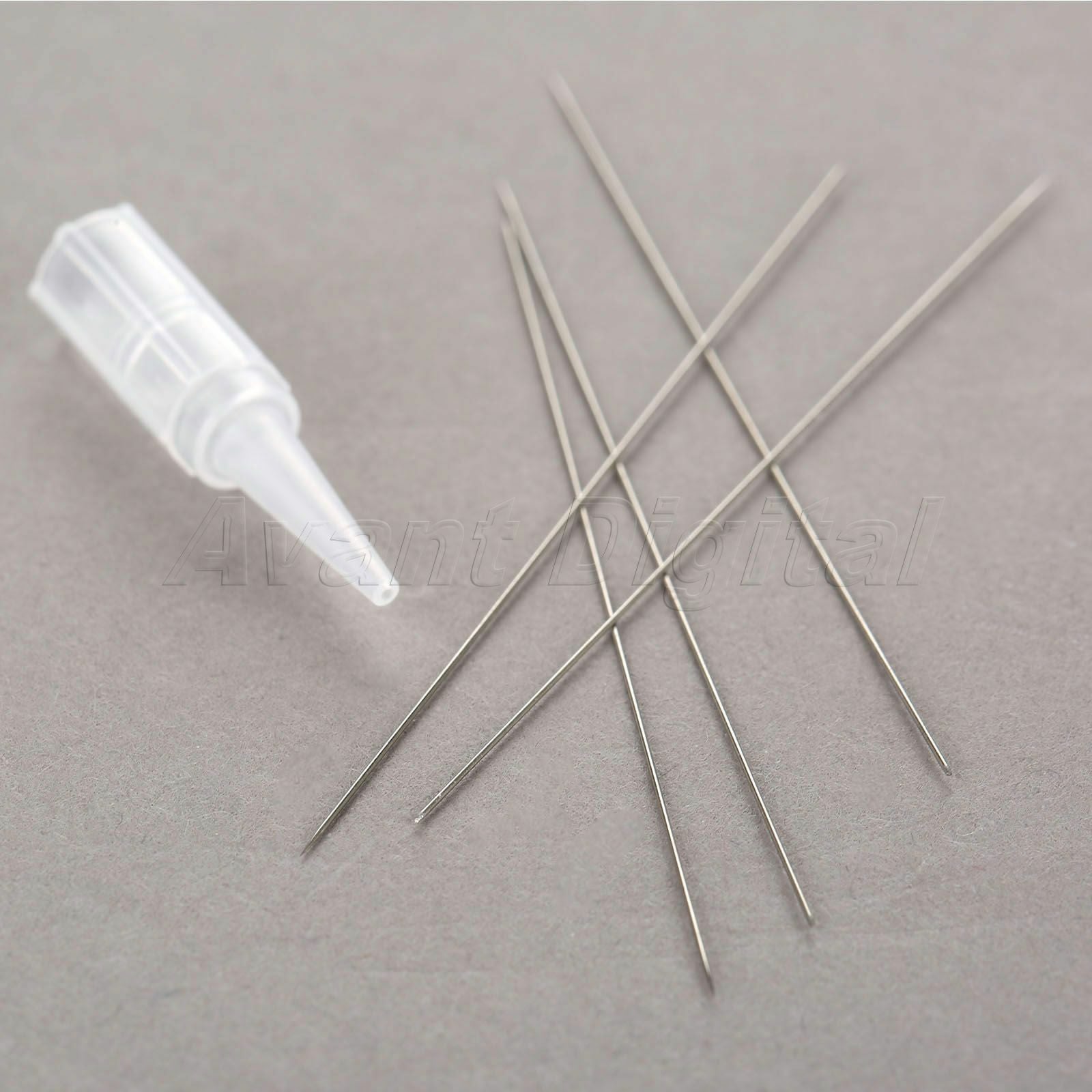 50pcs Stainless Steel 1R Eyebrow Needles & 50pcs Needle Tips For Tattoo Machine
