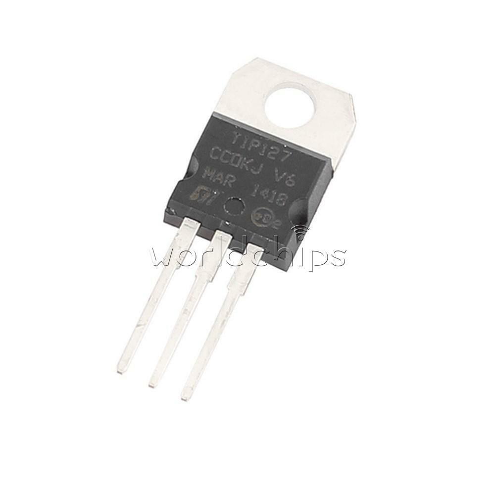 10PCS 100V 5A TIP127 TO-220 Transistor Complementary PNP