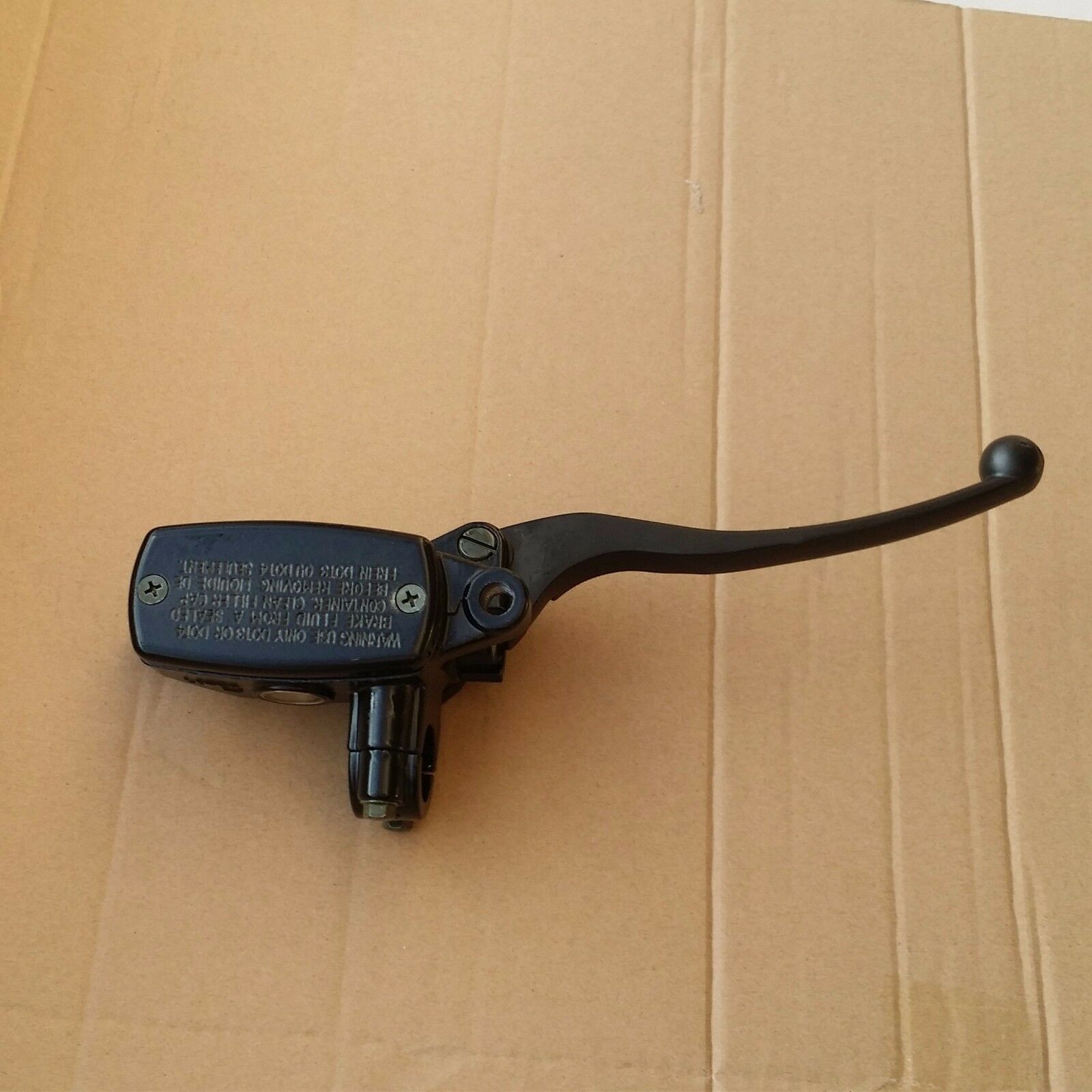 Black 7/8" 22mm Right Brake Master Cylinder Cruiser Cafe Racer Chopper Custom CB