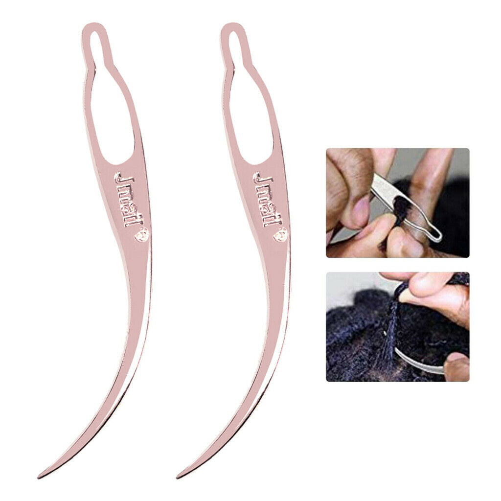 2x Dreadlocks Tool Craft Needle Hair Interlocking Braiding Wig Making 3"