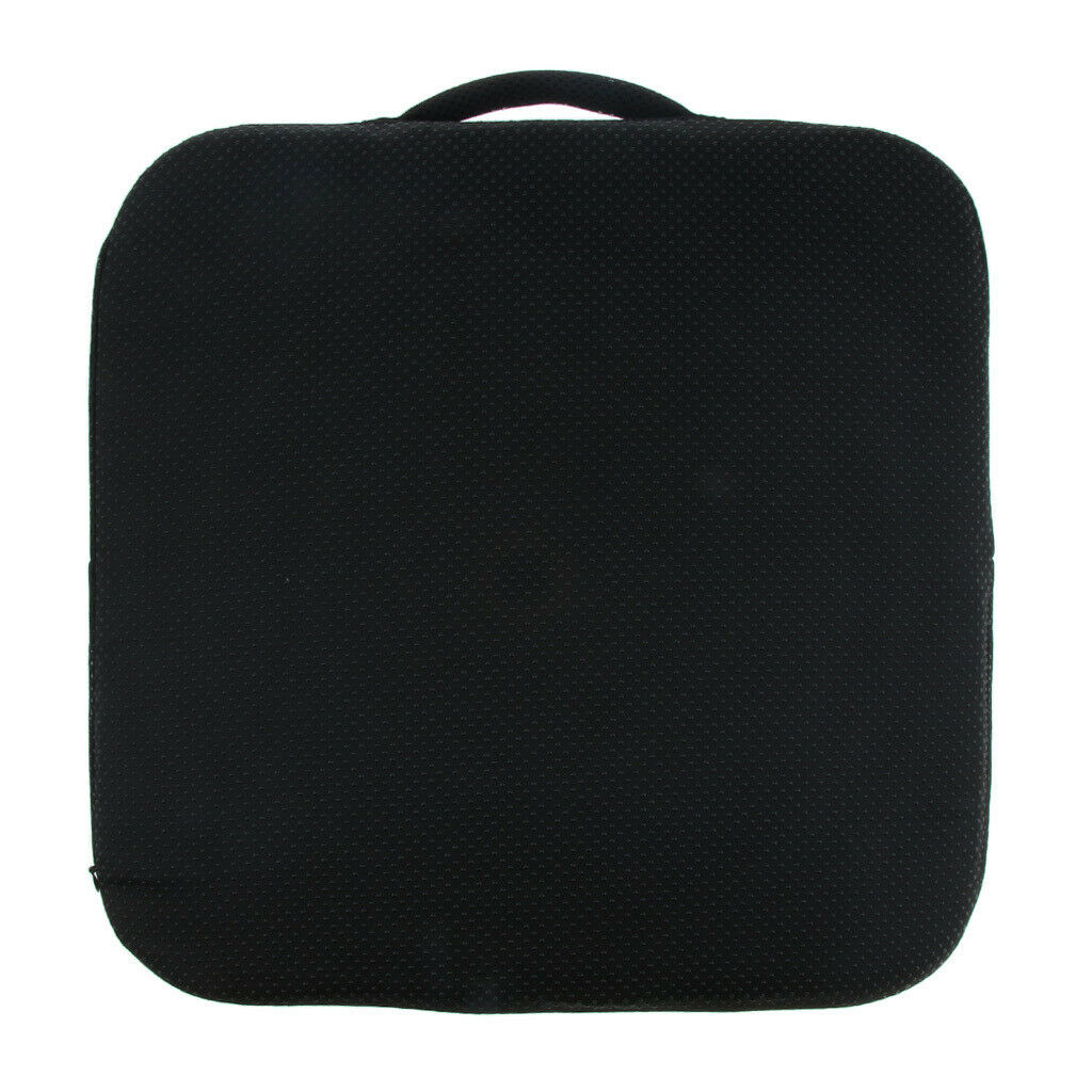 Portable Memory Foam Square Seat Chair Cushion with Carry Handle for Home