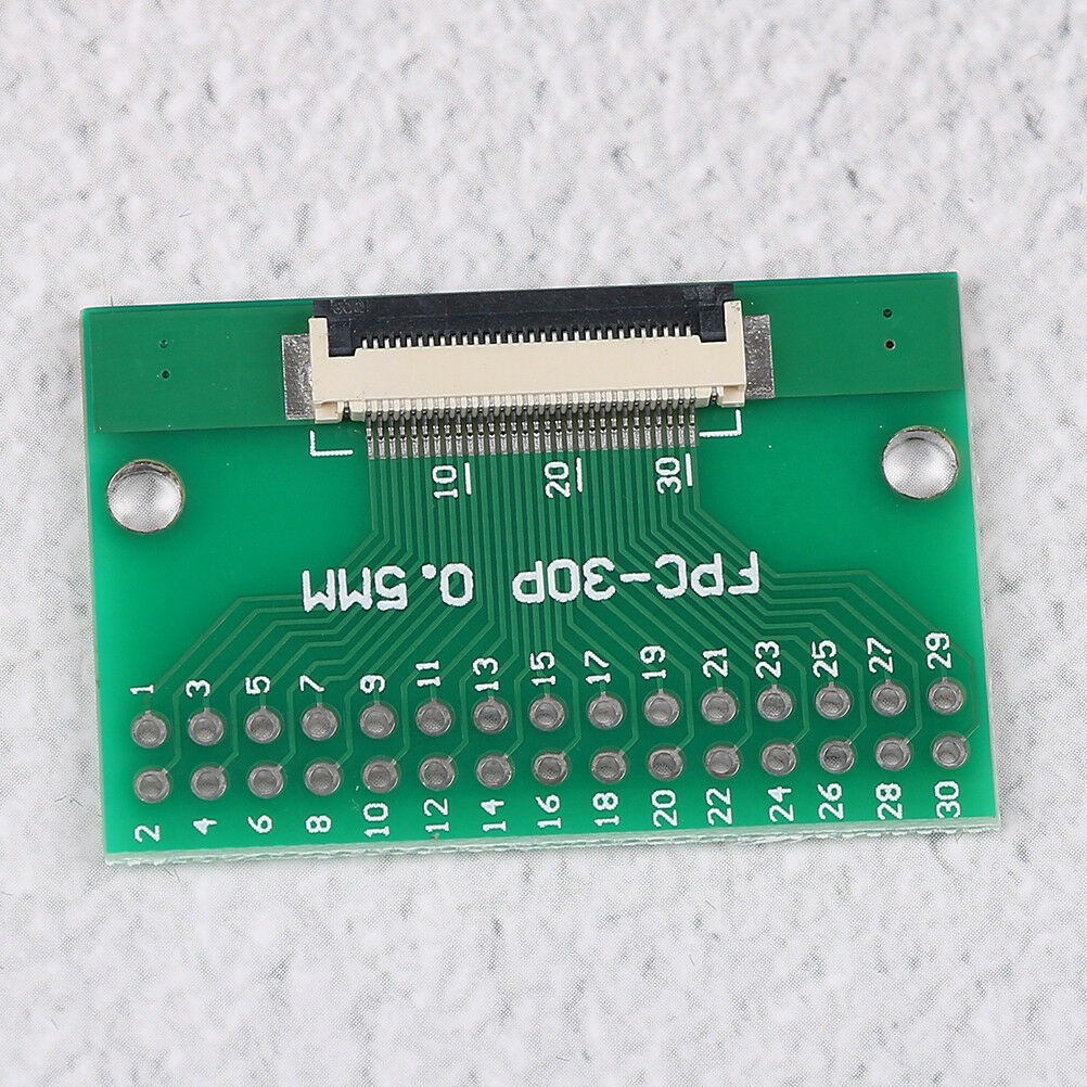 1Pcs 30 pin 0.5mm FFC FPC to 30P DIP 2.54mm PCB converter board adapter .l8