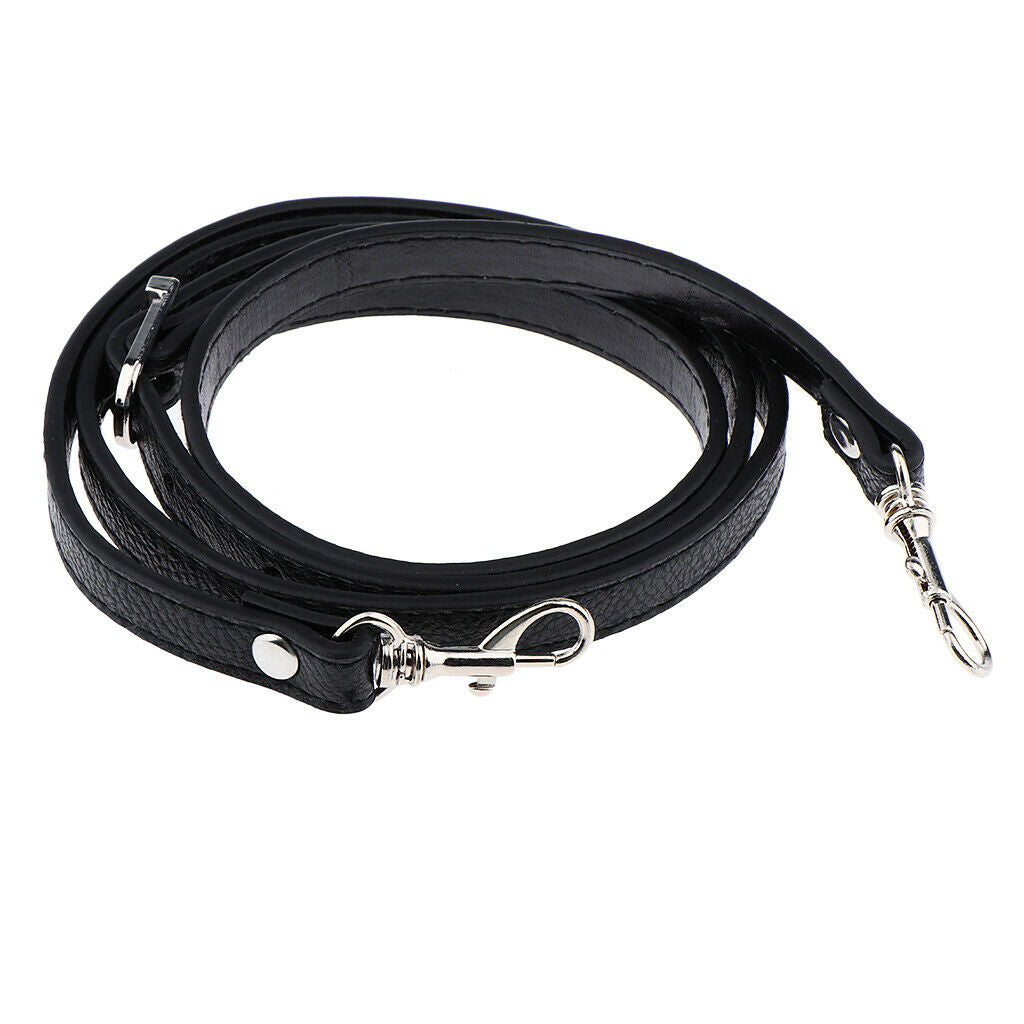 2pcs Adjustable Leather Shoulder Bag Strap Belt Replacement Lobster Clasp