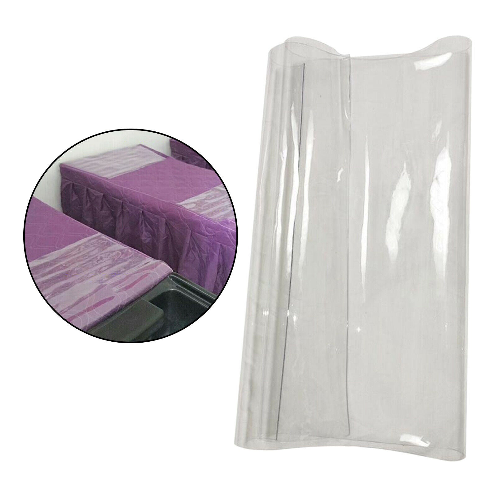 Reuseable Massage SPA Salon PVC Clear Waterproof Shampoo Bed Pad 50x60cm