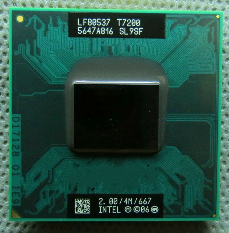 Intel Core 2 T7200 2GHz Dual Core 4M 667MHz SL9SF Socket479 Notebook CPU fhg