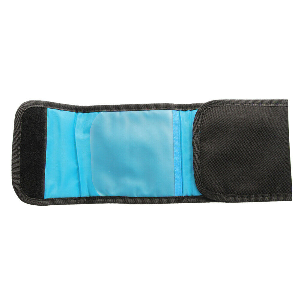 Black 3Solt 3 Pockets Cam 25mm-82mm Filter Case Bag Wallet Shell Lens Holder