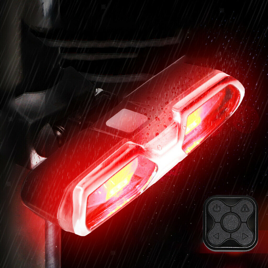 Rechargeable LED Bicycle Bike Rear Tail Light Indicator Turn Signal Safety