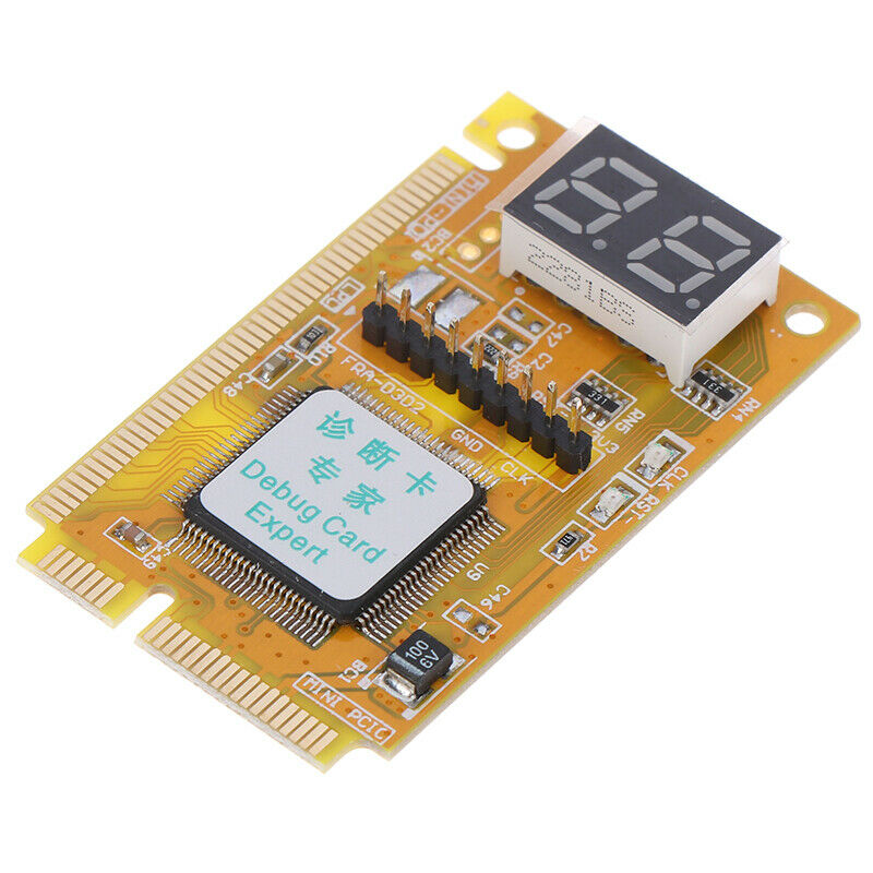 1Pcs Mini PCI-E PC laptop diagnostic post test debug card + LPC cabl^.l8