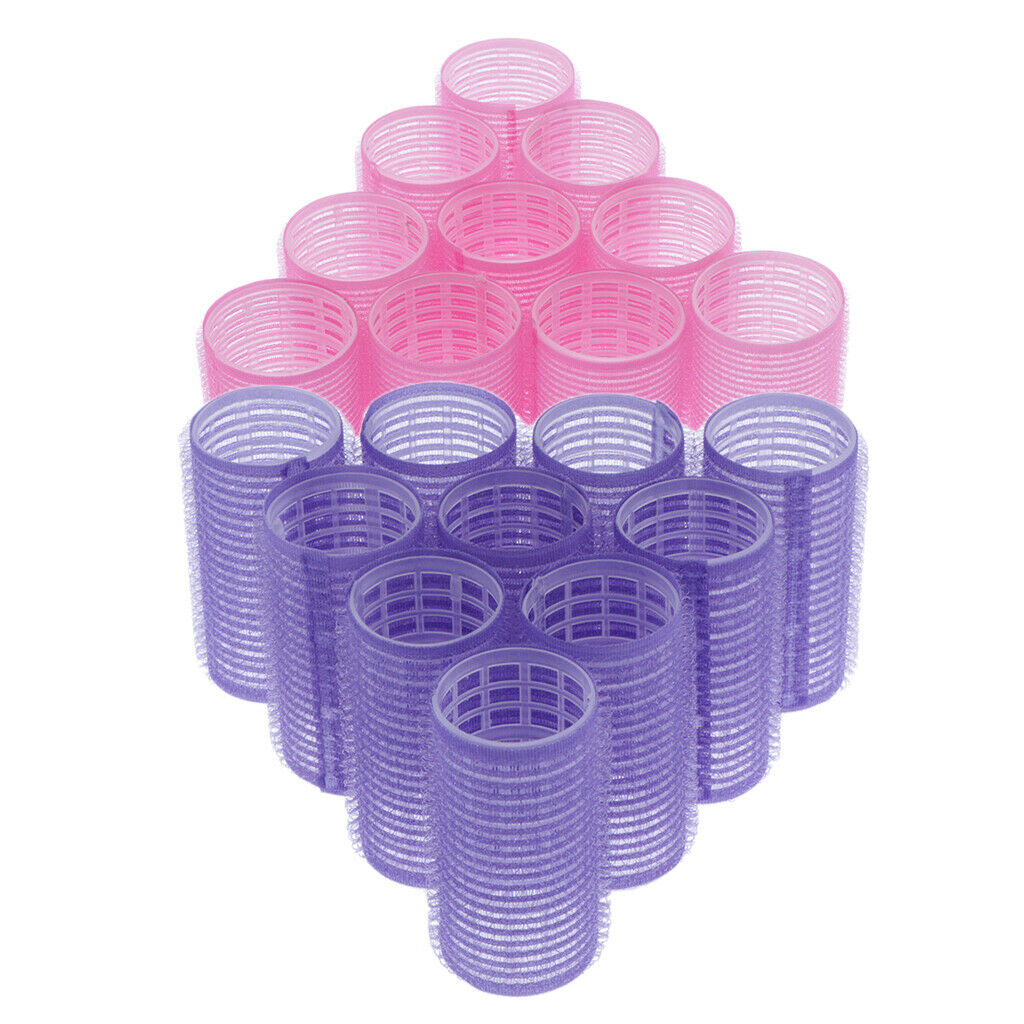 20 Pieces Curlers Self Grip Cling Curlers For Curly Straight Wavy Hair