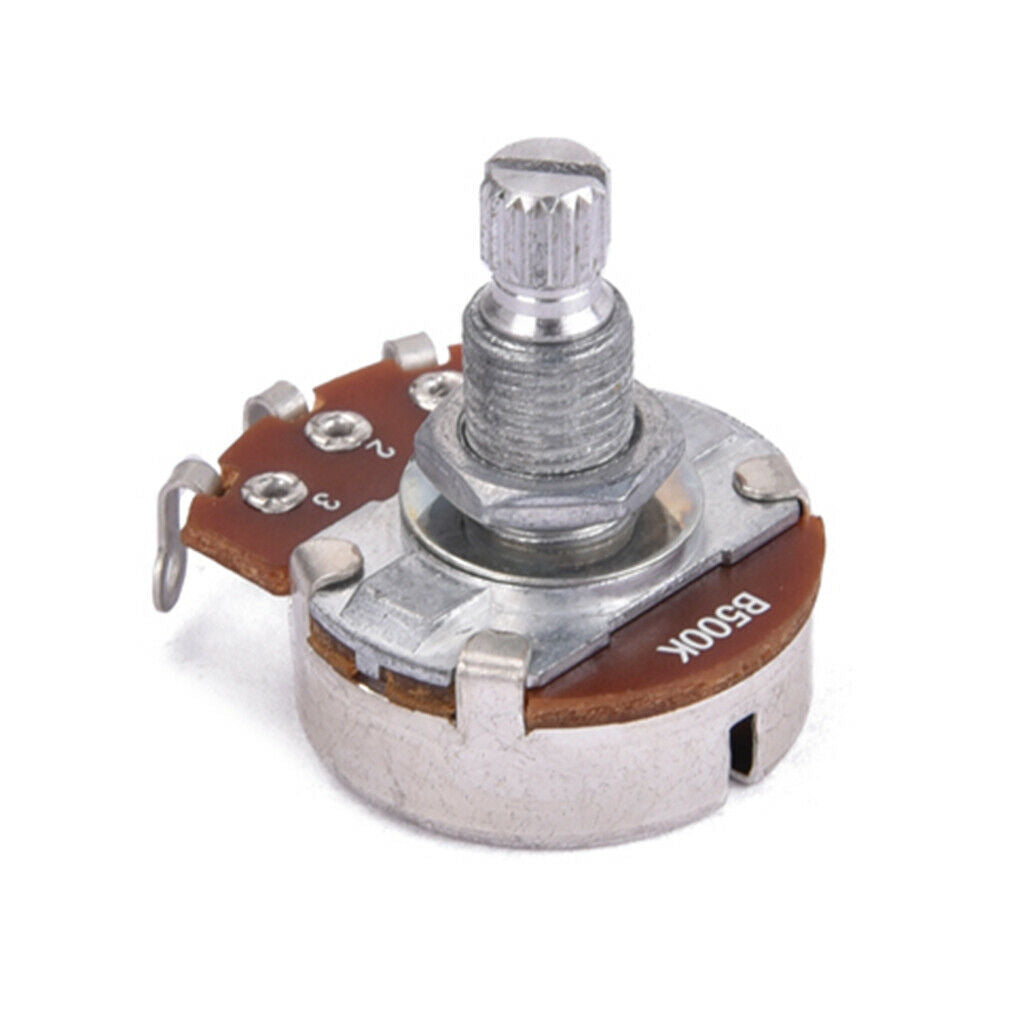 4pcs Copper Alpha A250K B500K Audio Potentiometer Pots for Electric Guitar