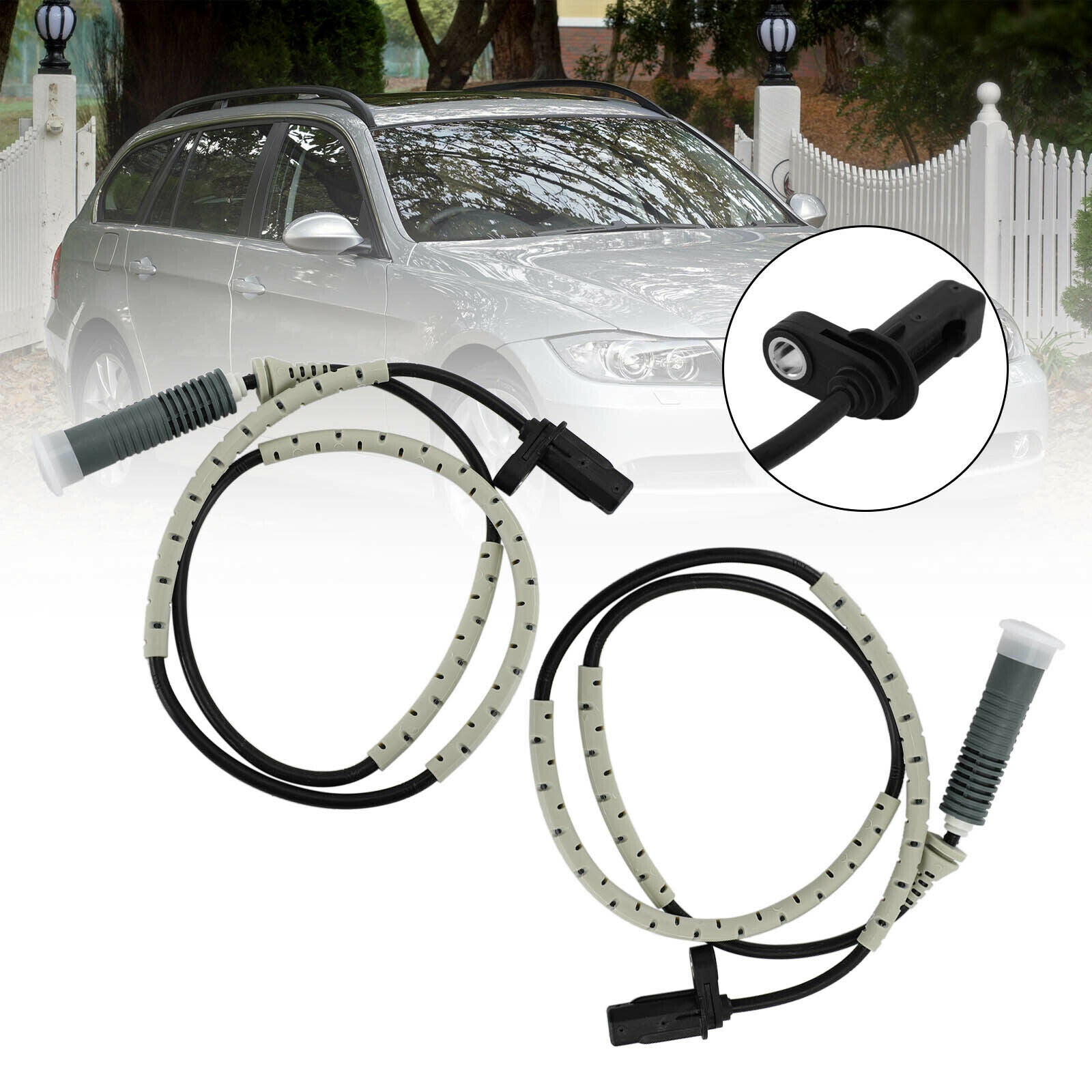 2Pcs Rear Left&Right ABS Speed Sensor 34526760425 for BMW 328i 3.0L 2007-2011