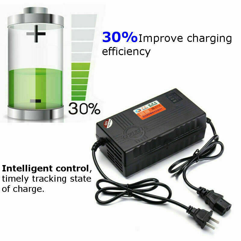 60V 20AH Motorcycle Battery Charger For Bicycle Scooter Wheel Lead Acid Battery