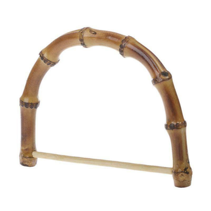 1pc Bamboo Bag Handle for Handcrafted Handbag DIY Bags Replacement Accessories