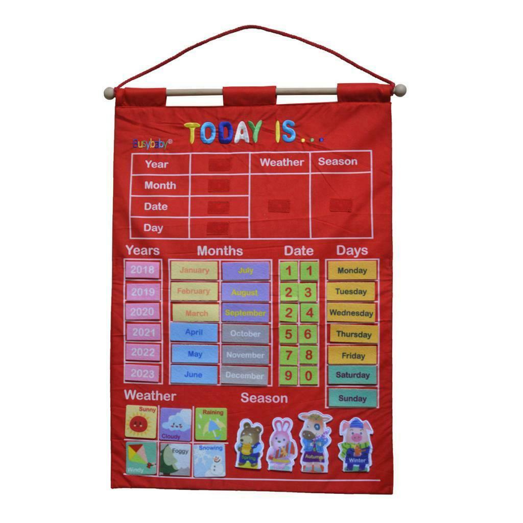 Hanging Advent Calendars with Weather Station Season for Kids Early Education