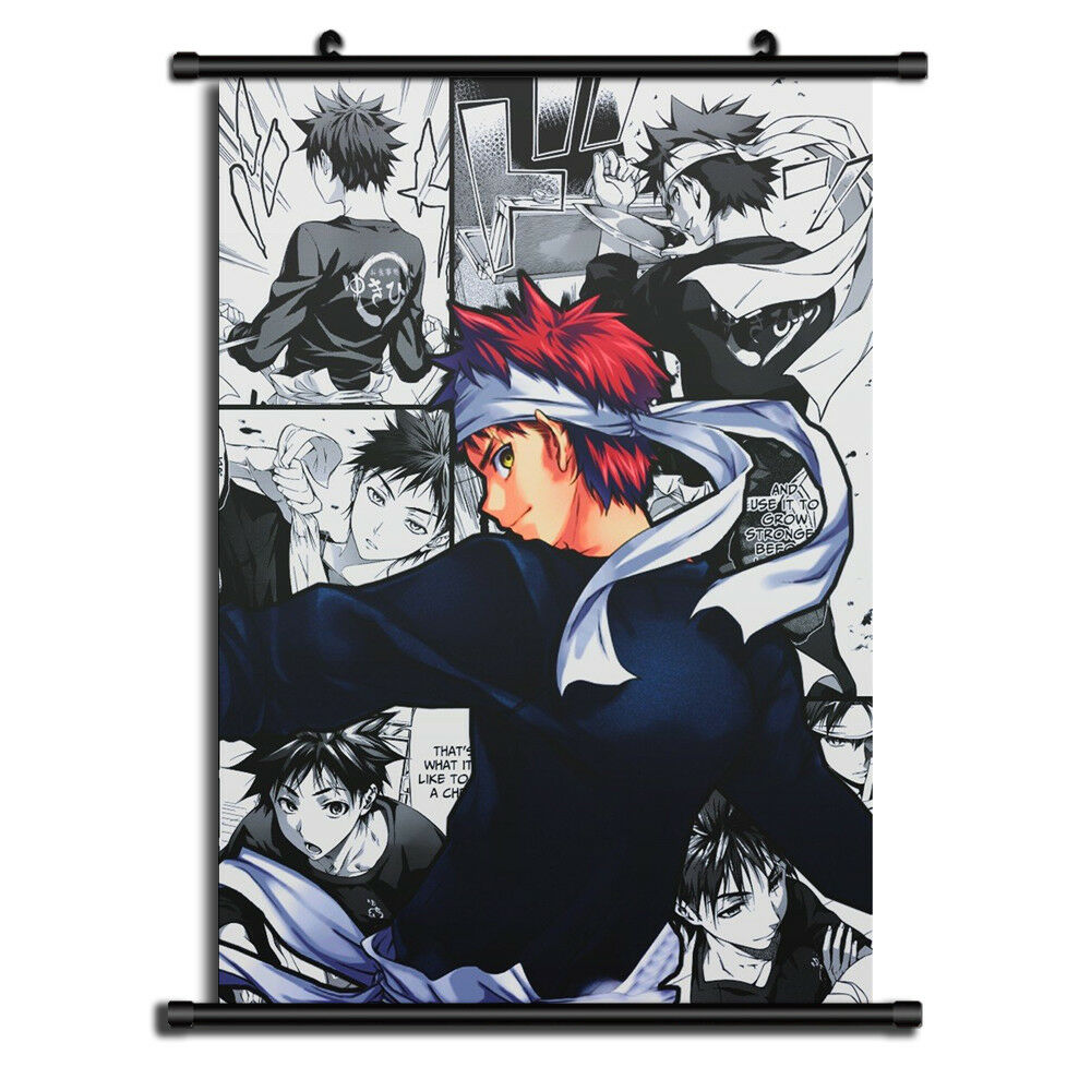 Shokugeki no Souma Yukihira Soma Anime Wall Art Home Decoration Scroll Poster